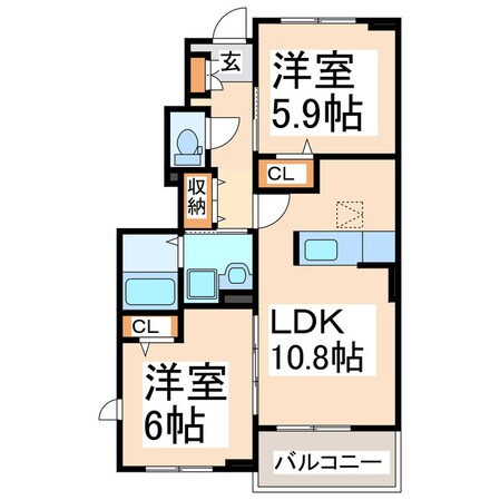 コート・ドールＡの物件間取画像